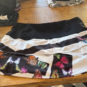 Lucky in Love Colorful Butterfly Mini Skirt